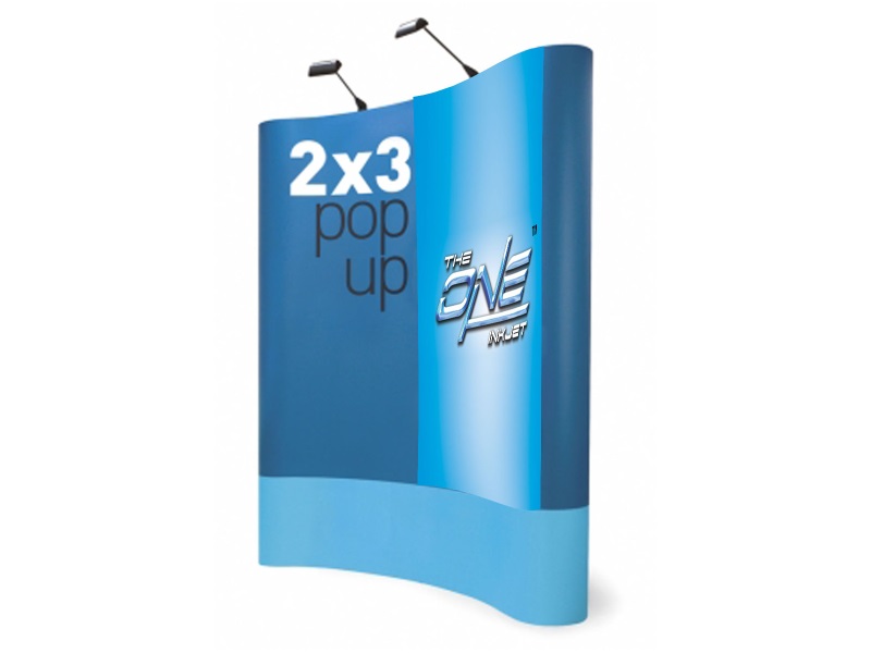 Pop Up Display System 2 x 3 Curve