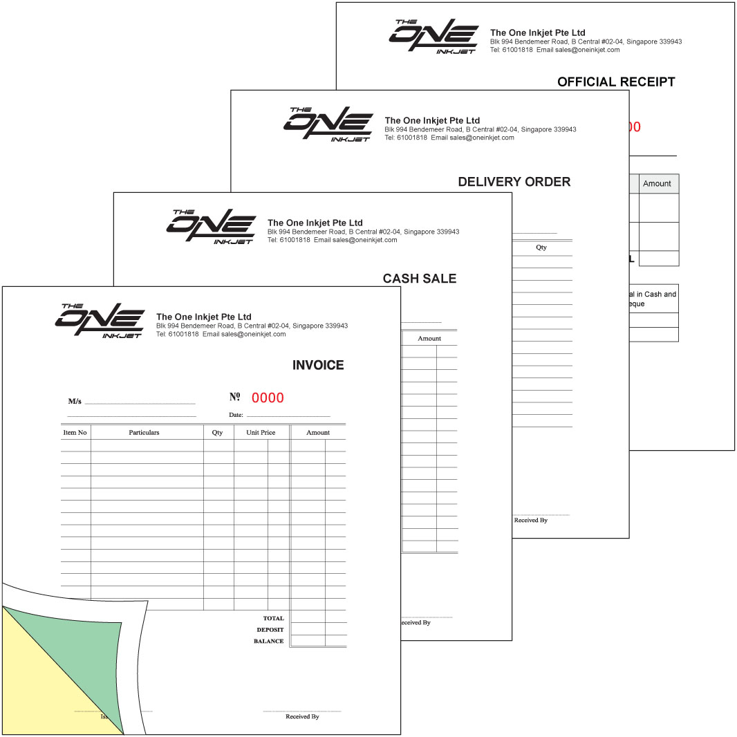 the one inkjet printing services singapore printing cash sales invoice