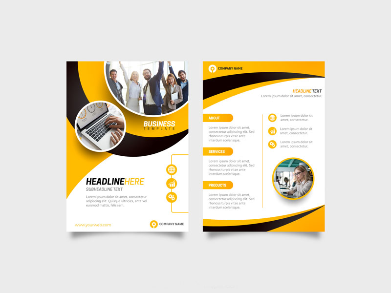 Double Side Leaflet (A6 Size, 330gsm)