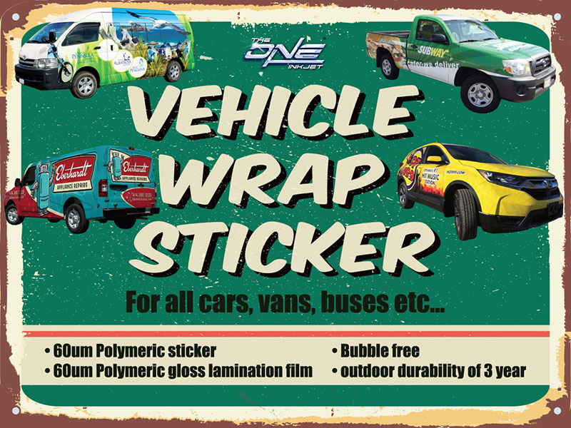 Vehicle Wrap Sticker